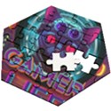 Gamer Life Wooden Puzzle Hexagon View2