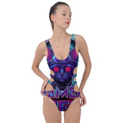 Gamer Life Side Cut Out Swimsuit by minxprints