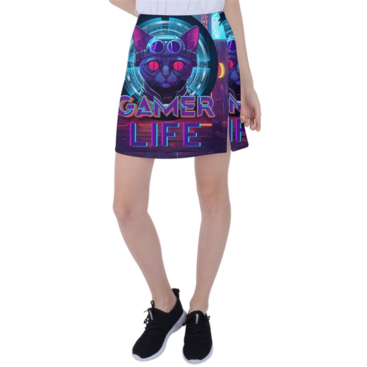 Gamer Life Tennis Skirt