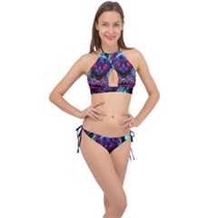 Gamer Life Cross Front Halter Bikini Set by minxprints