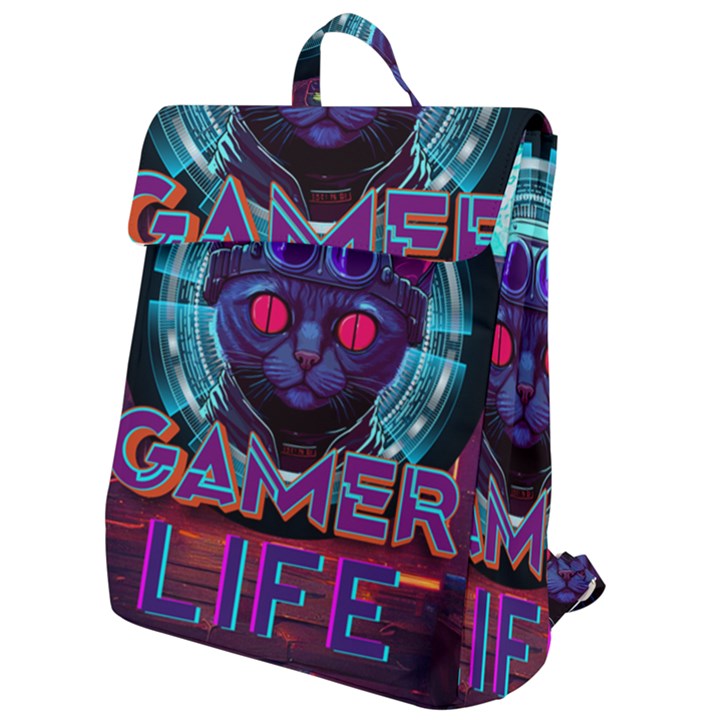 Gamer Life Flap Top Backpack