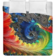 Colorful Digital Art Fractal Design Duvet Cover Double Side (king Size) by Semog4