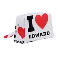 I Love Edward Wristlet Pouch Bag (medium) by ilovewhateva