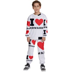 I Love Edward Kids  Sweatshirt Set by ilovewhateva