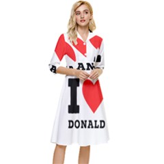 I Love Donald Classy Knee Length Dress by ilovewhateva