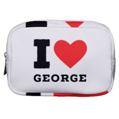 I Love George Make Up Pouch (small) by ilovewhateva