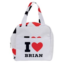 I Love Brian Boxy Hand Bag by ilovewhateva