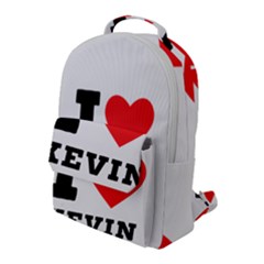 I Love Kevin Flap Pocket Backpack (large) by ilovewhateva