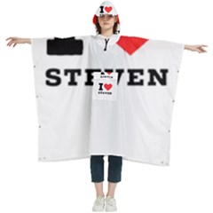 I Love Steven Women s Hooded Rain Ponchos by ilovewhateva