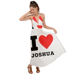 I Love Joshua Backless Maxi Beach Dress by ilovewhateva