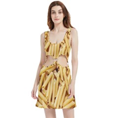 Pasta-79 Velour Cutout Dress by nateshop