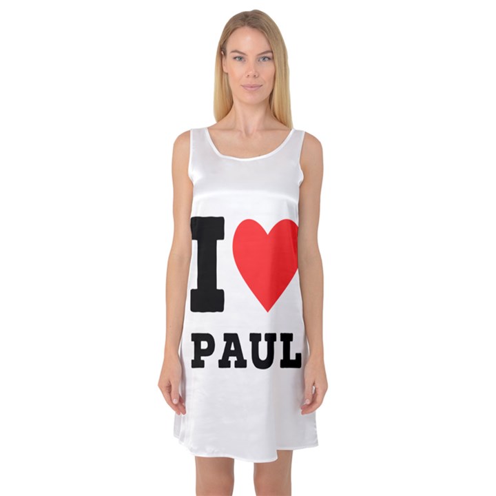 I love paul Sleeveless Satin Nightdress