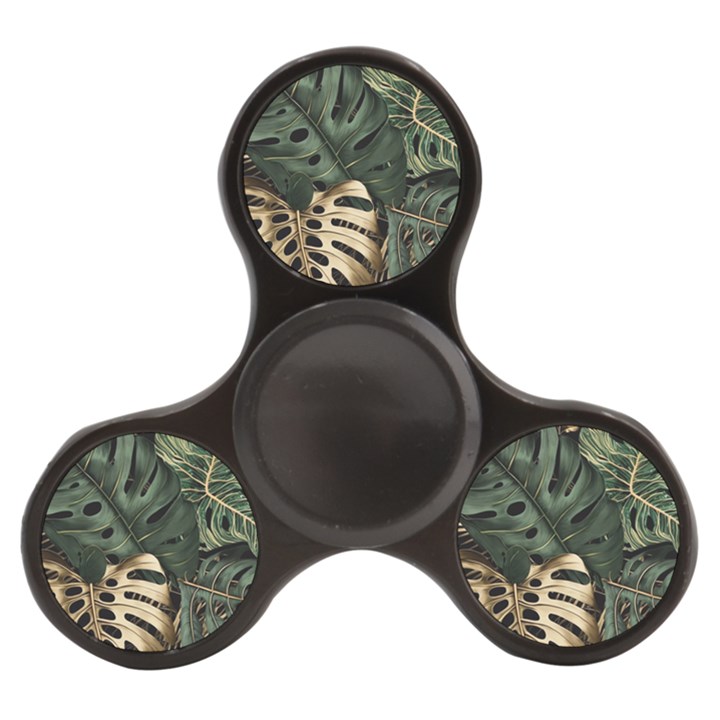 Tropical Leaves Foliage Monstera Nature Home Art Finger Spinner