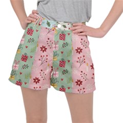 Flat Christmas Pattern Collection Women s Ripstop Shorts by Semog4