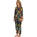 Christmas Seamless Pattern Womens  Long Sleeve Lightweight Pajamas Set View2