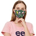 Colorful Funny Christmas Pattern Fitted Cloth Face Mask (Adult) View1