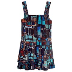 Stained Glass Mosaic Abstract Kids  Layered Skirt Swimsuit by Semog4