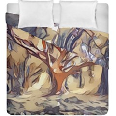 Tree Forest Woods Nature Landscape Duvet Cover Double Side (king Size) by Semog4