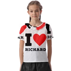 I Love Richard Kids  Frill Chiffon Blouse by ilovewhateva