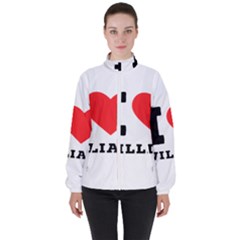 I Love William Women s High Neck Windbreaker by ilovewhateva