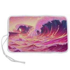 Wave Waves Ocean Sea Pen Storage Case (m) by Ravend