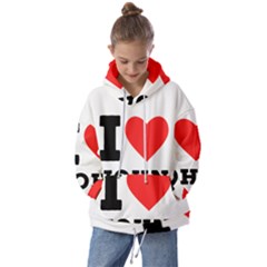 I Love John Kids  Oversized Hoodie by ilovewhateva