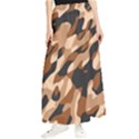 Abstract Camouflage Pattern Maxi Chiffon Skirt View1