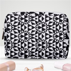 Geometric-tile-background Make Up Pouch (medium) by Semog4