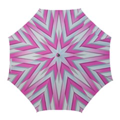 Geometric-3d-design-pattern-pink Golf Umbrellas by Semog4