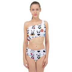 Playing Pandas Cartoons Spliced Up Two Piece Swimsuit by Semog4