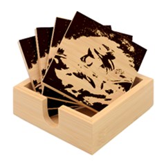 Orca Wave Water Underwater Bamboo Coaster Set by Salman4z