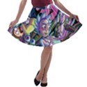 Rick And Morty Time Travel Ultra A-line Skater Skirt View1