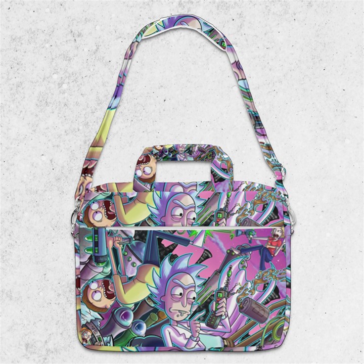 Rick And Morty Time Travel Ultra MacBook Pro 13  Shoulder Laptop Bag 