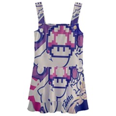 Retro Cartoon Hello Titty Parody Kids  Layered Skirt Swimsuit by Salman4z