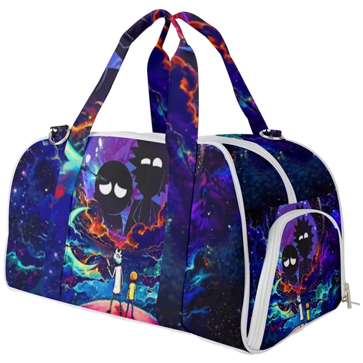 Rick And Morty In Outer Space Burner Gym Duffel Bag