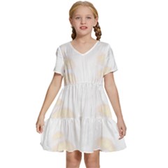 Boxing Cat Kids  Short Sleeve Tiered Mini Dress by JayEdden