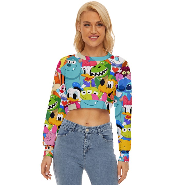 Illustration Cartoon Character Animal Cute Lightweight Long Sleeve Sweatshirt