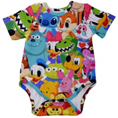 Illustration Cartoon Character Animal Cute Baby Short Sleeve Bodysuit by Sudheng