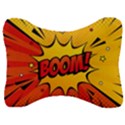 Explosion Boom Pop Art Style Velour Seat Head Rest Cushion View1