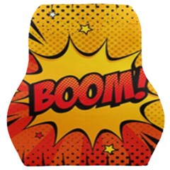 Explosion Boom Pop Art Style Car Seat Back Cushion  by Sudheng