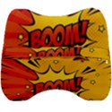 Explosion Boom Pop Art Style Velour Head Support Cushion View2