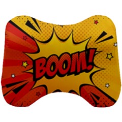 Explosion Boom Pop Art Style Head Support Cushion by Sudheng