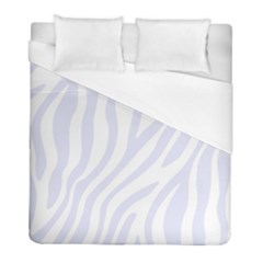 Grey Zebra Vibes Animal Print  Duvet Cover (full/ Double Size) by ConteMonfrey