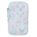 Birds Seamless Pattern Blue Waist Pouch (Small) View1