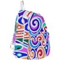 Crazy Pop Art - Doodle Circles   Foldable Lightweight Backpack View3