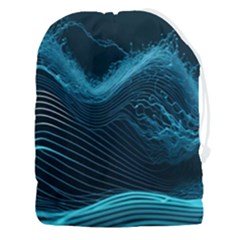 Technology Computer Background Drawstring Pouch (3xl) by Simbadda