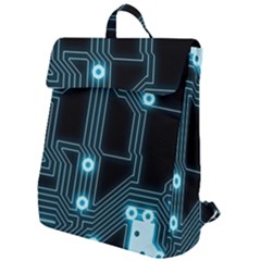 A Completely Seamless Background Design Circuitry Flap Top Backpack by Amaryn4rt