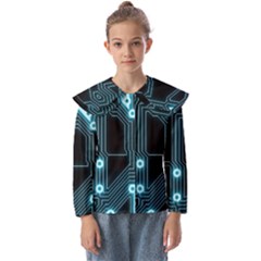 A Completely Seamless Background Design Circuitry Kids  Peter Pan Collar Blouse by Amaryn4rt