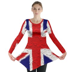 Union Jack Flag National Country Long Sleeve Tunic  by Celenk