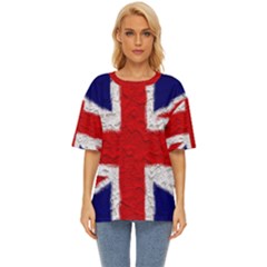 Union Jack Flag National Country Oversized Basic Tee by Celenk